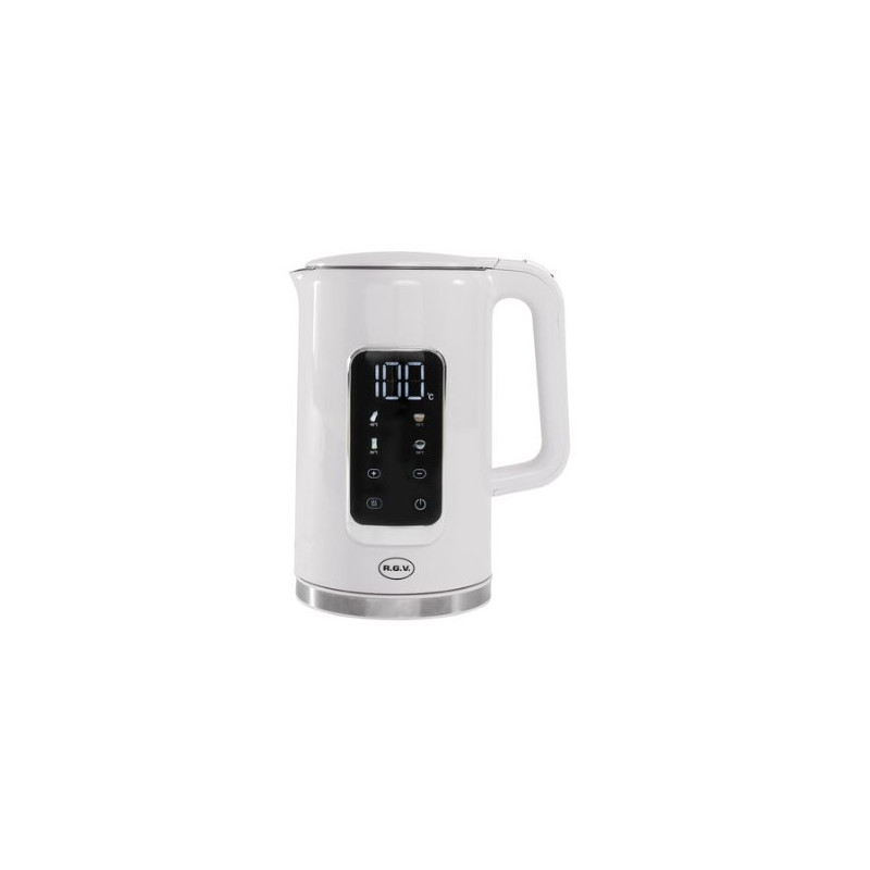 bollitore rgv touch jug senza filo 1.7l 2200w bianco [bollitore elettrico
