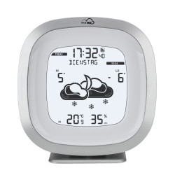stazione meteo tfa dostmann con previsioni intelligenti argento/nero
