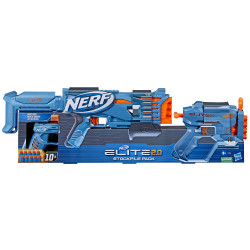 fucile giocattolo hasbro blaster nerf elite 2.0 stockpile pack 3