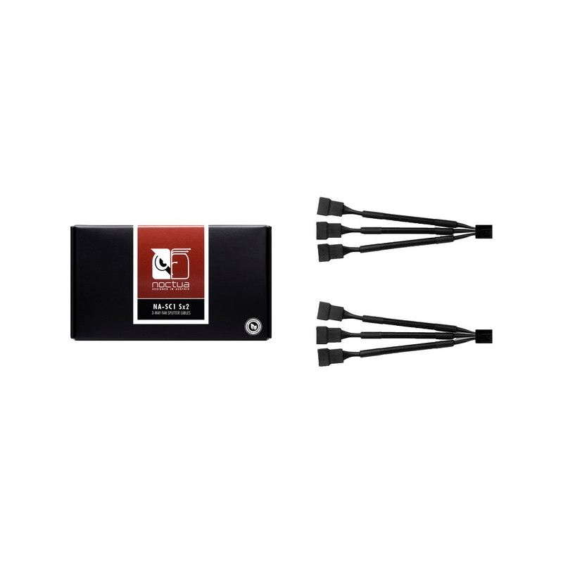 cavo splitter noctua per ventole pwm 13.5cm nero 2pz [na-sc1