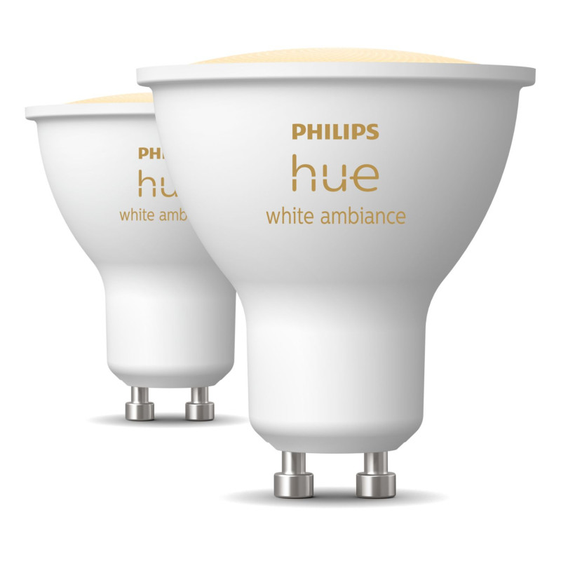 set lampadina led philips hue gu10 bluetooth /350lm/5w/ classe e/bianco