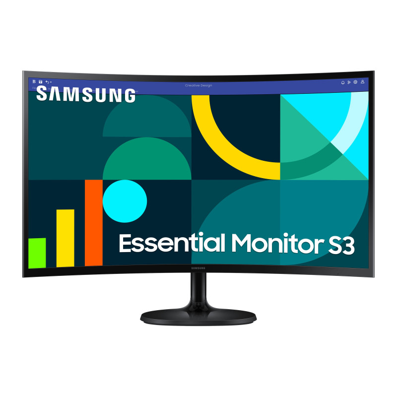 monitor led 27'' samsung essential s27d364egu curvo full