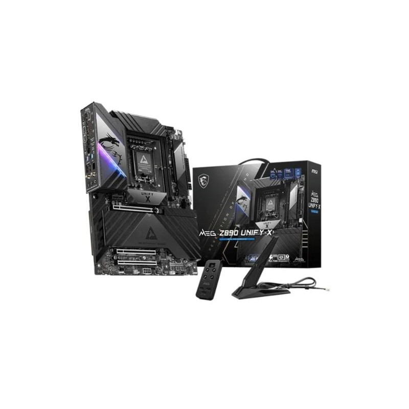 scheda madre msi meg z890 unify-x atx 2x ddr5 nero/giallo oro