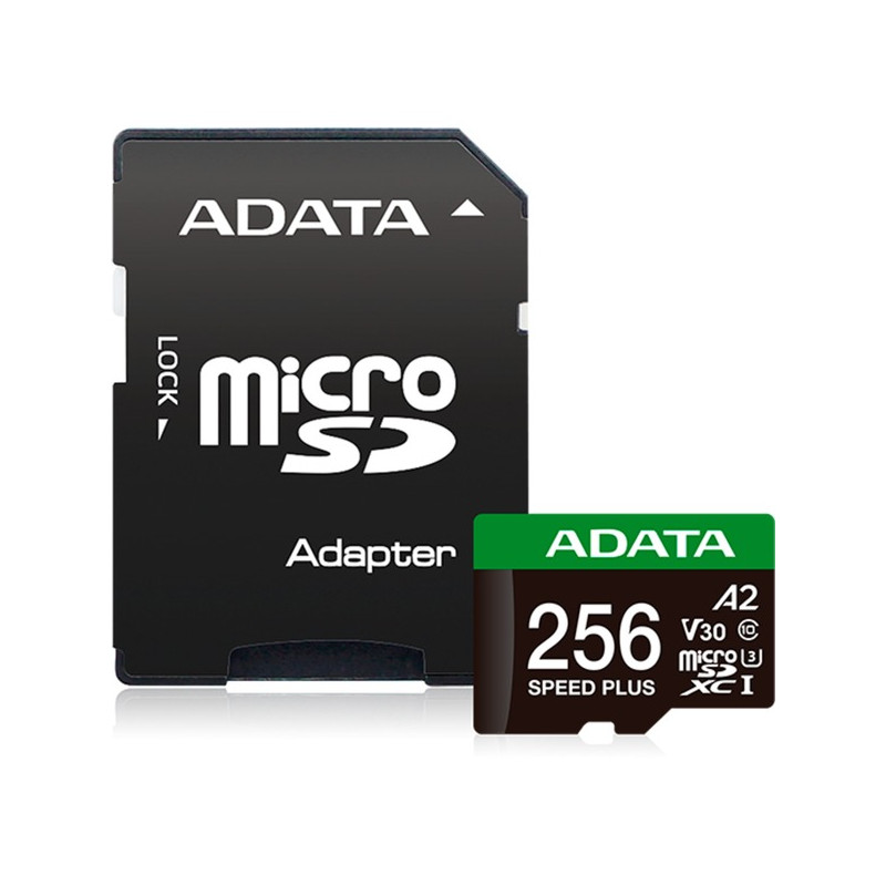 256gb scheda di memoria adata speed plus microsdxc classe 10 con