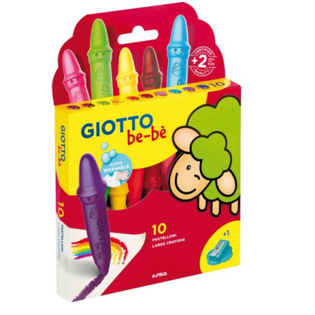 superpastelloni a cera giotto bebe' 10pz multicolore [f477900a]