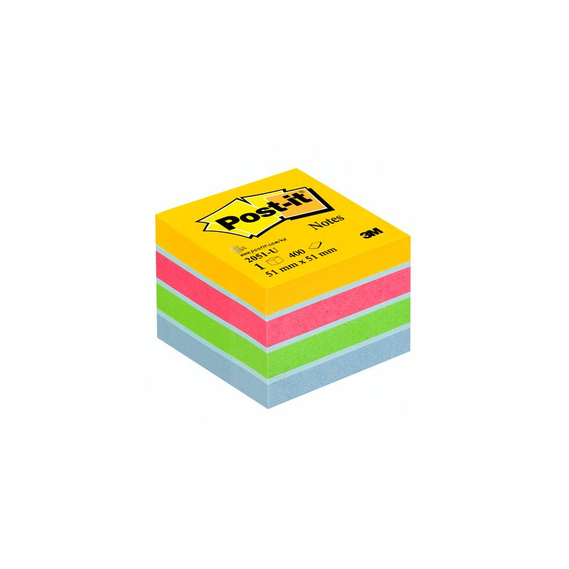Blocco adesivo post-it 400fg minicubo 51x51mm 2051-u ultra