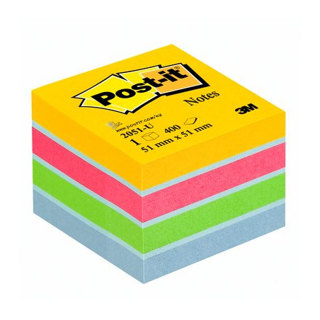 Blocco adesivo post-it 400fg minicubo 51x51mm 2051-u ultra