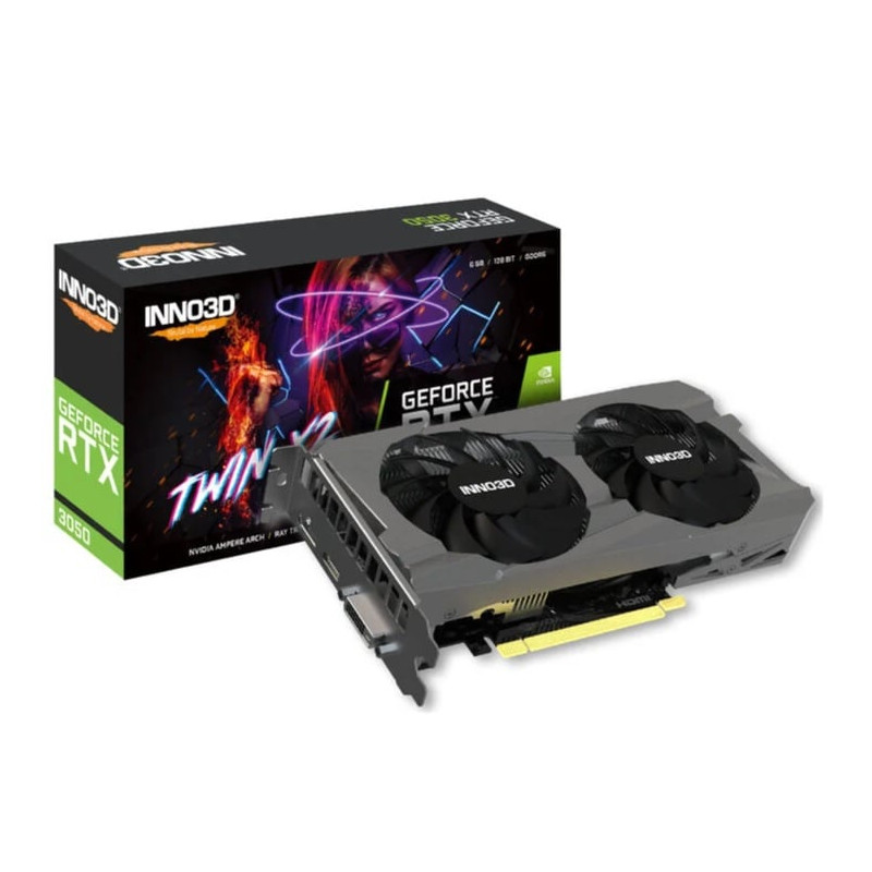scheda video nvidia inno3d geforce rtx 3050 twin x2 v2 special, 6144