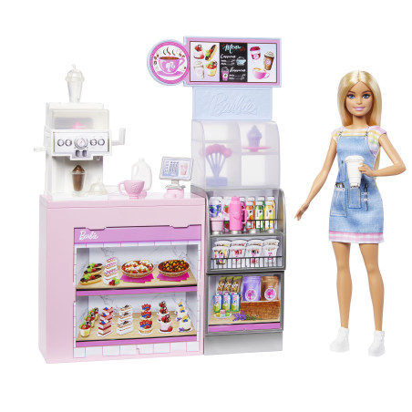 mattel set bambola coffe shop