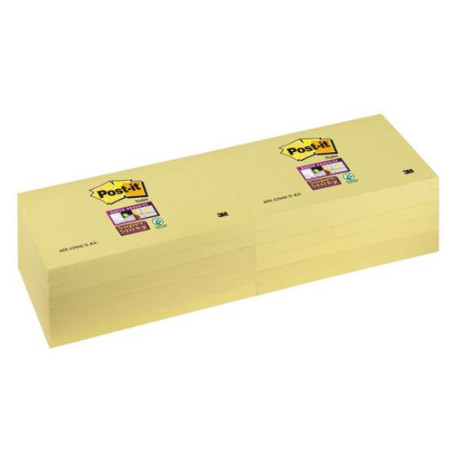 Blocco adesivo post-it 90fg super sticky giallo canary 76x127mm