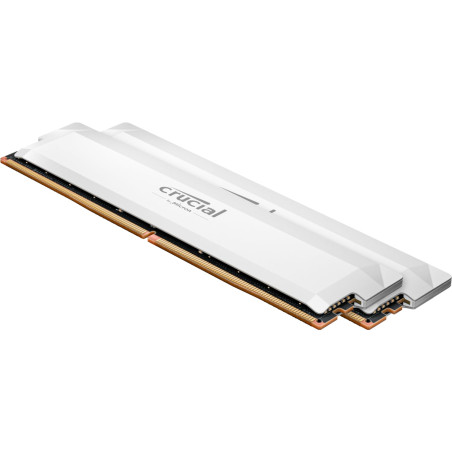ram udimm ddr5 64gb crucial pro 6400mhz 2x32gb cl40 bianco [cp2k32g64c40u5w]