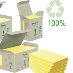 Blocco adesivo post-it 100fg notes green 76x127mm 655-1b