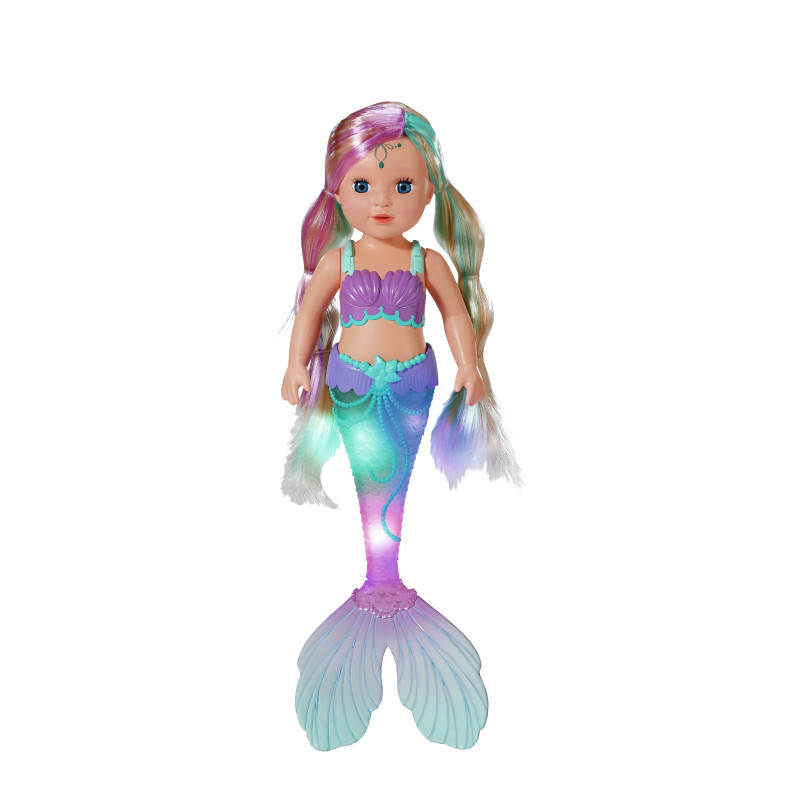 bambola zapf creation baby born mermaid 43cm multicolore [837368]