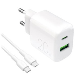 alimentatore da rete puro usb 20w kit