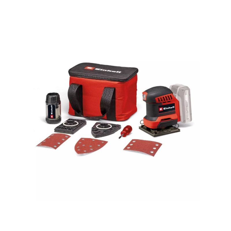 levigatrice orbitale einhell te-os 18/113 3x li-solo a batteria