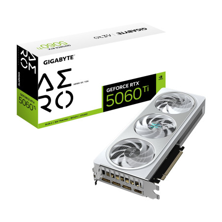 scheda video nvidia gigabyte geforce rtx 5060 16gb gddr7 128bit bianco