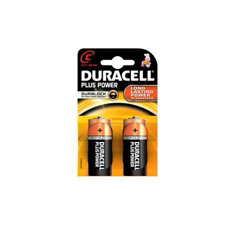 Pila duracell 2 pz. plus (mn1400) c mezza torcia [gilmn1400]