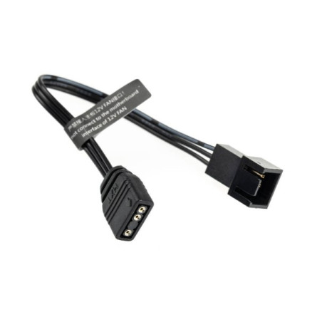 cavo adattatore argb barrow zbdzjx-5m 3 pin 5v 10cm nero [zbdzjx-5m]