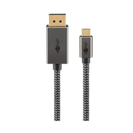 cavo usb goobay usb-c maschio a displayport maschio 4k 60hz 2m