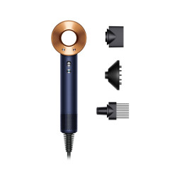 asciugacapelli dyson supersonic hd07 1600w blu scuro/rame [hd07]
