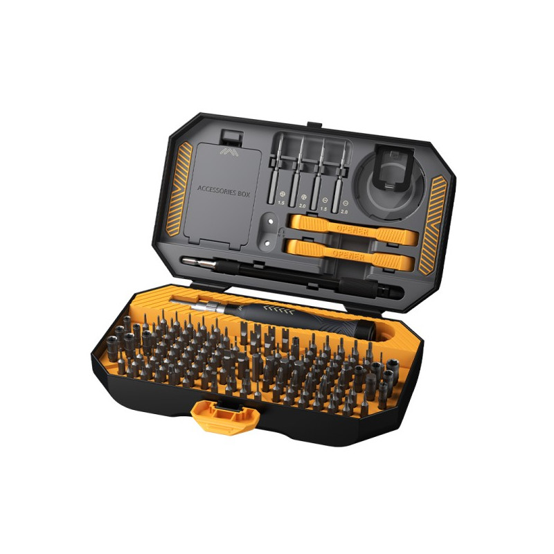 kit valigetta techly i-tool-sc145 set cacciavite/bussole/punte