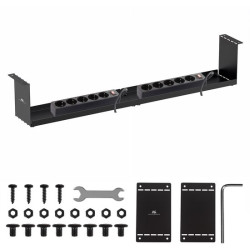 organizzatore compatto sotto la scrivania maclean mc-107 b nero