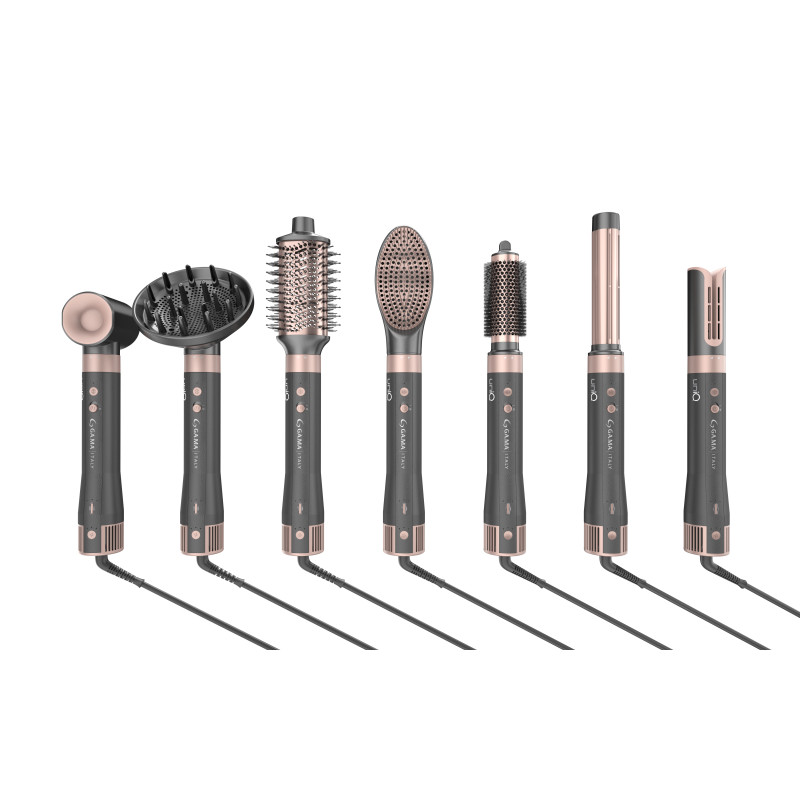 multistyler gama uniq vibrance airflow grijs 8in1 1500w rosa