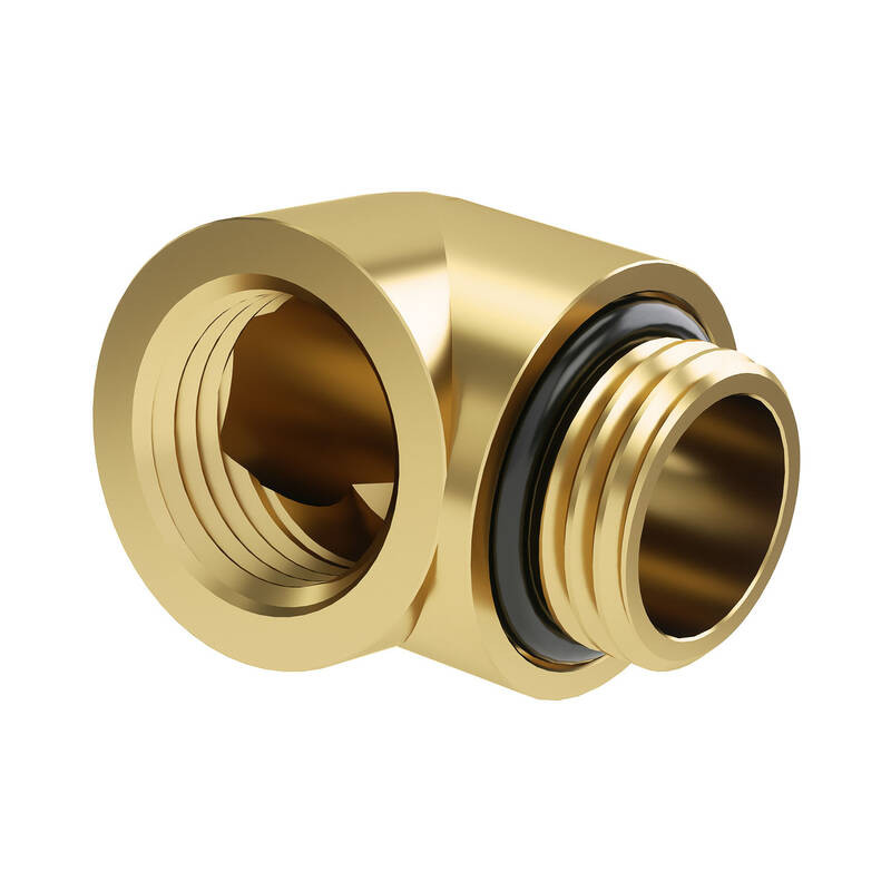 adattatore barrow dazzle g1/4 90gradi oro