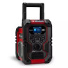 radio einhell akkute-cr 18 li dab+/fm/bt wireless/bluetooth rosso/nero