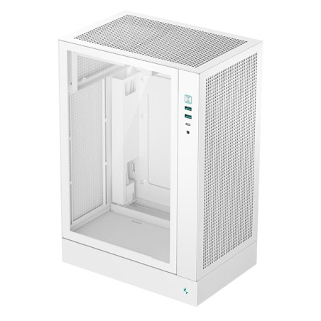 case deepcool ch170 plus wh tower midi-tower atx bianco [r-ch170-whngm0-g]