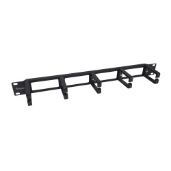 pannello di gestione cavi equip 327315 su rack 19'' 1u nero