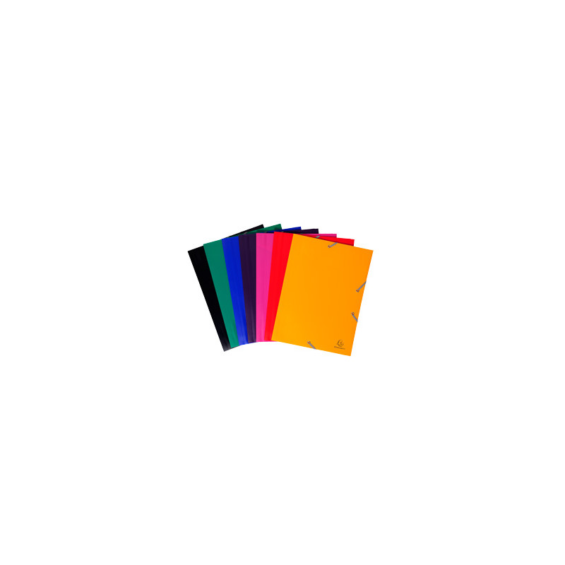 Cartellina con elastico exacompta 24x32cm nero [55901e]