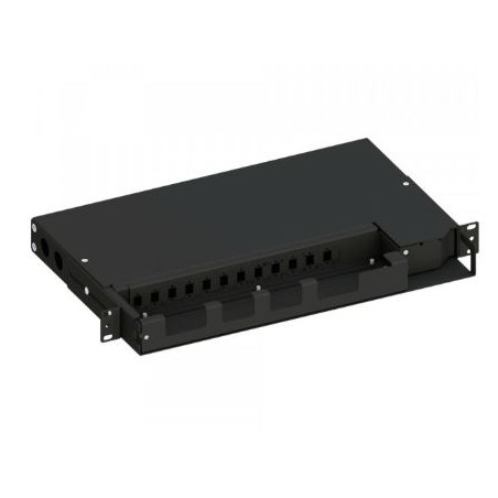 cassetto ottico techly sbpv-12lcdb 19'' con piastra frontale