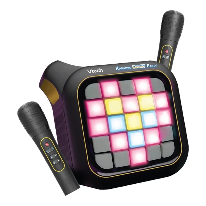 giocattolo vtech electronics karaoke light party bluetooth 2 microfoni