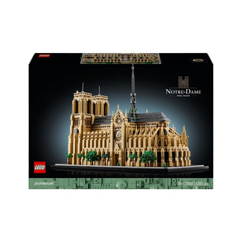 gioco da costruzione lego architecture cattedrale di notre dame multicolore