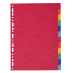 Divisori exacompta 12 tasti a4-maxi in cartoncino riciclato 220gr