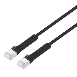 cavo patch intellinet flexiboot slim cat6a f/ftp 0.3m nero [745062]