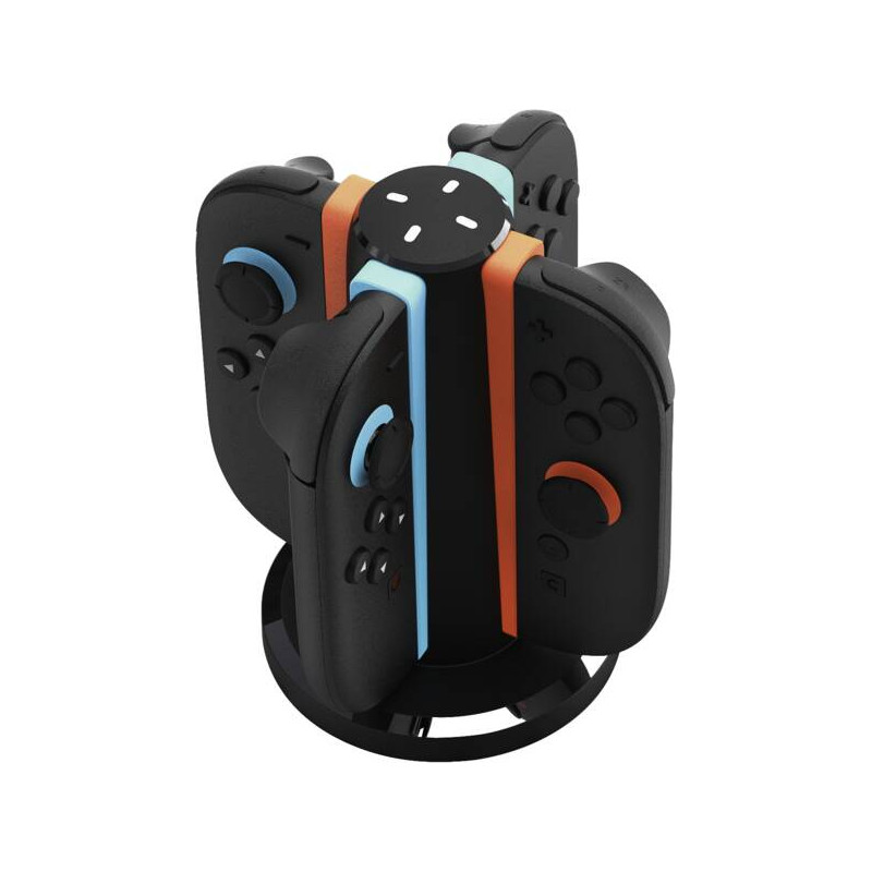 stazione di ricarica ready2gaming nintendo switch 2 nero [r2gnsw24in1charger]