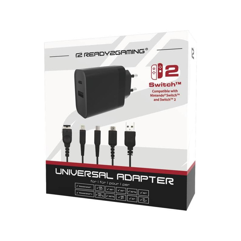alimentatore da rete ready2gaming per nintendo switch 2 60w nero