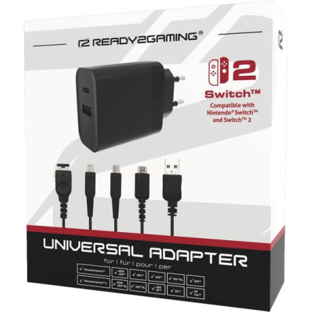 alimentatore da rete ready2gaming per nintendo switch 2 60w nero