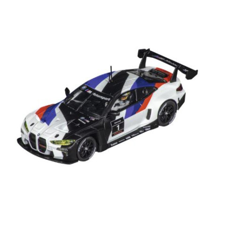 modellino carrera hybrid bmw m4 gt3 bmw m motorsport no.1 1:50 multicolore