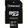 256gb scheda microsdxc intenso c10 uhs-i v30 + adattatore nero