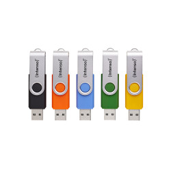 pen drive 5x32gb intenso office line multipack usb tipo a 3.2 multicolore