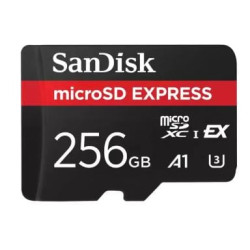 256gb scheda di memoria sandisk microsdxc nero rosso [sdsqxfn-256g-gn4nn]