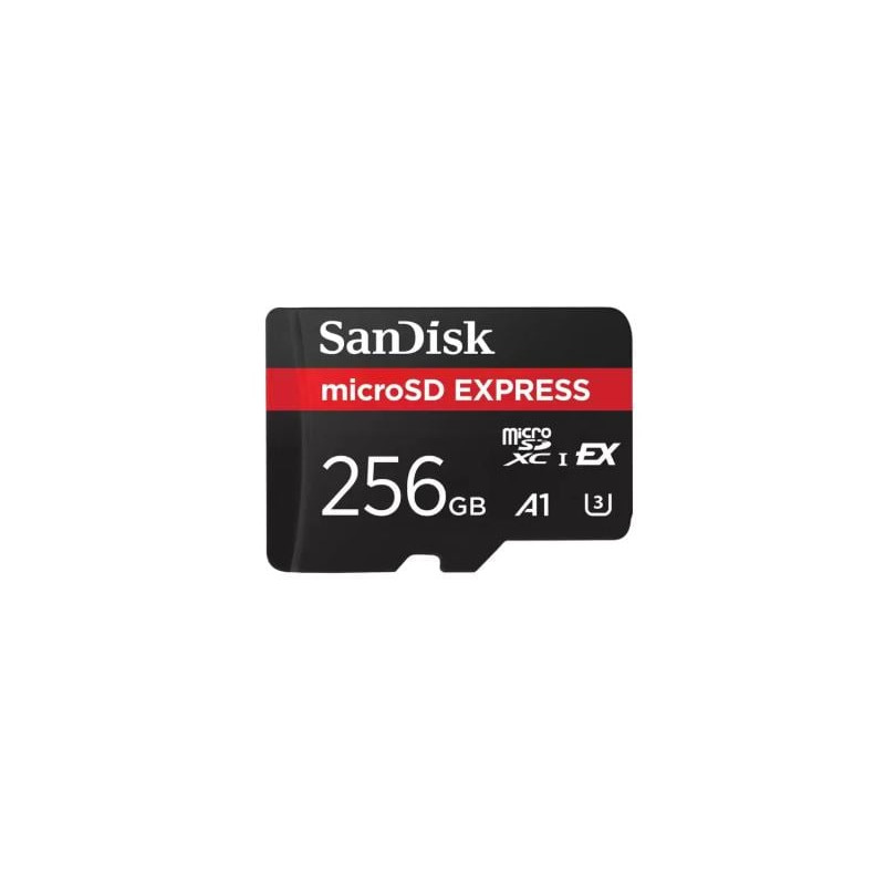 256gb scheda di memoria sandisk microsdxc nero rosso [sdsqxfn-256g-gn4nn]