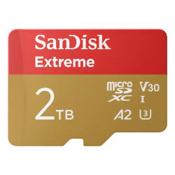 2tb scheda di memoria sandisk microsdxc classe 10 oro rosso [sdsqxav-2t00-gn6ma]