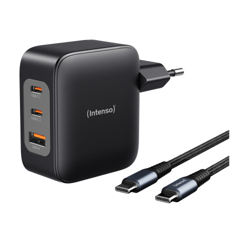 adattatore di alimentazione intenso w100acc 100w gan 2x usb-c