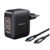 adattatore di alimentazione intenso w100acc 100w gan 2x usb-c