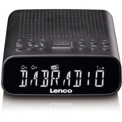radiosveglia lenco cr-606bk dab+ fm e bluetooth nero [cr-606bk]