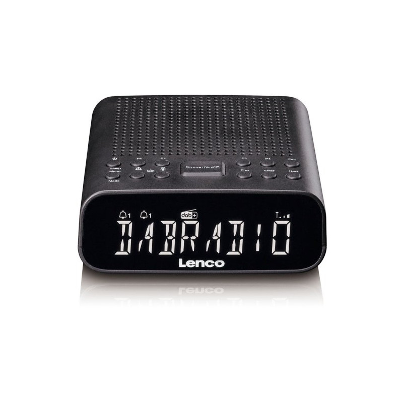 radiosveglia lenco cr-606bk dab+ fm e bluetooth nero [cr-606bk]